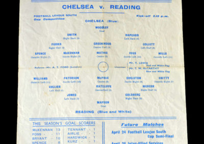 Chelsea v Reading 10.04.1943