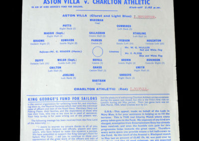 Aston Villa v Charlton 20.05.1944 - War Cup North v South