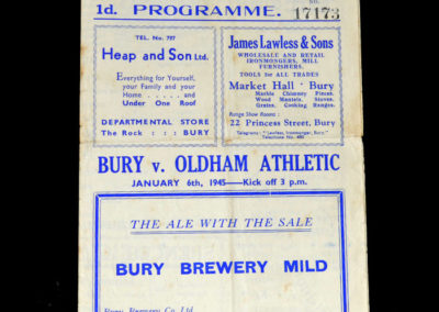 Bury v Oldham 06.01.1945