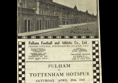 Fulham v Spurs 28.04.1945