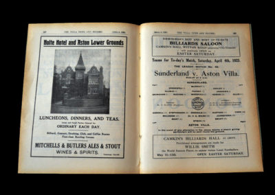 Aston Villa v Sunderland 04.04.1925 | Junior England Trial 06.04.1925