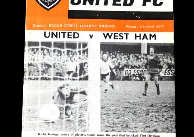 Hereford v West Ham - 4th Round 0-0 Draw - Ron Greenwood reckoned the Hammers were lucky to be still in the competition, holding out for a draw