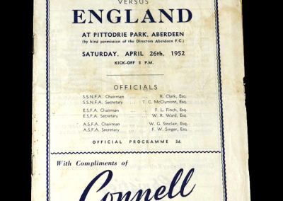 Scotland v England 26.04.1952
