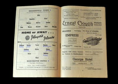 Huddersfield Town v Man Utd 31.10.1953 - the game popularly credited as the "birth of the babes"