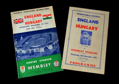England v Hungary 25.11.1953 - 6-3 and England's first home defeat by a "foreign" team.