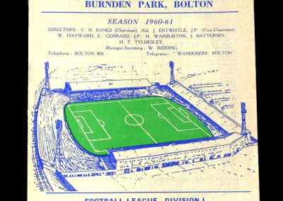 Bolton v Spurs 07.09.1960