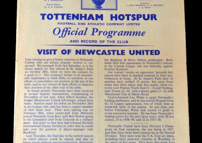 Spurs v Newcastle 22.03.1961