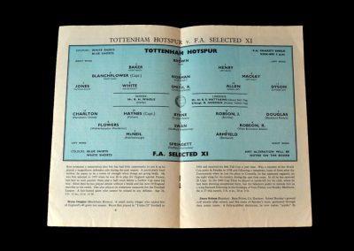 Spurs v FA 11 12.08.1961 - Charity Shield