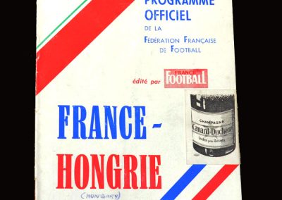 France v Hungary 07.10.1956 (2-1 win)