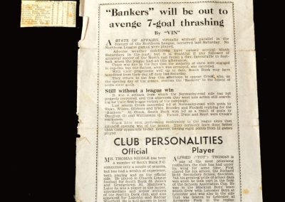 Alf attracts attention [south bank v crook 17.12.49]