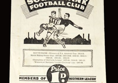 South Bank v York City Reserves 21.01.1950