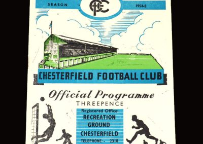 Chesterfield v Bradford City 02.04.1955 2-1
