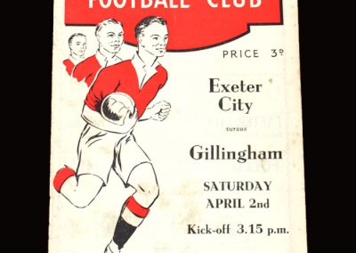 Exeter v Gillingham 02.04.1955 1-1