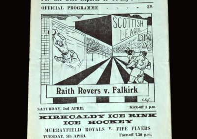 Raith Rovers v Falkirk 02.04.1955 3-0