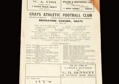 Grays v Erith 02.04.1955