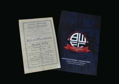 Bolton v Stoke 09.03.1946 (FA Cup 6th Round Burnden Park Disaster) | Bolton v Ipswich 08.03.2016 (Memorial issue and Westwood feature)
