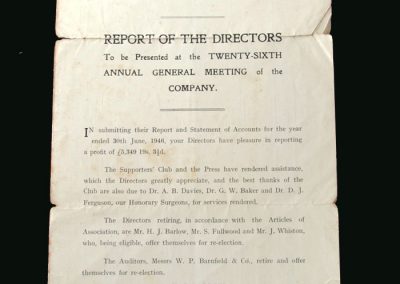 Walsall FC Accounts 30.06.1946