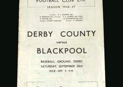Derby v Blackpool 28.09.1946