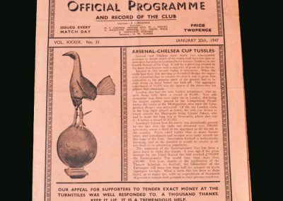 Chelsea v Arsenal 20.01.1947 (FA Cup 2nd Replay)