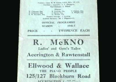 Accrington v Doncaster 01.02.1947