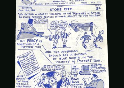 Stoke v Chelsea 12.10.1946
