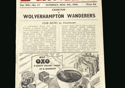 Wolves v Charlton 09.11.1946