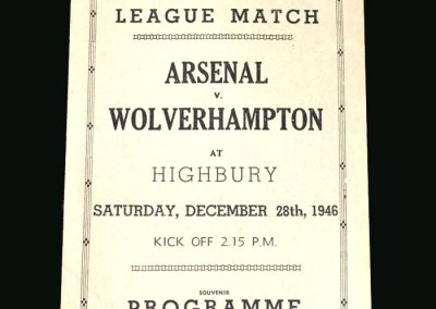 Wolves v Arsenal 28.12.1946 (pirate)