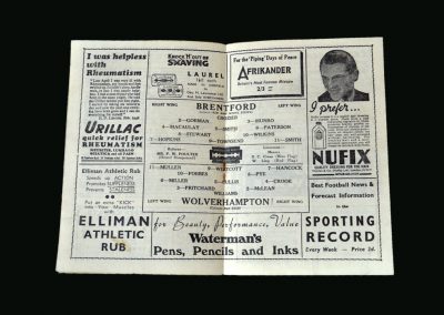 Wolves v Brentford 18.01.1947