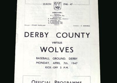 Wolves v Derby 07.04.1947