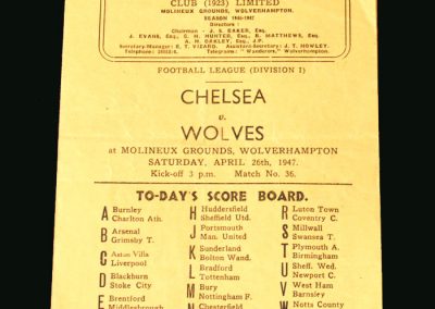 Wolves v Chelsea 26.04.1947