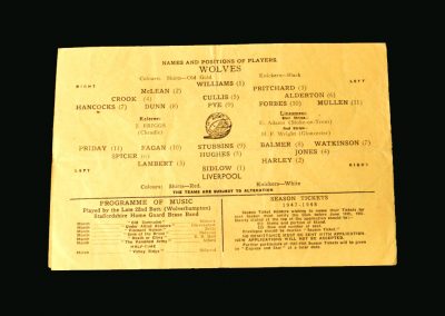 Wolves v Liverpool 31.05.1947