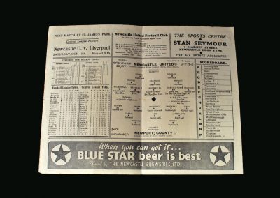 Newcastle v Newport County 05.10.1946 - Wayman misses a penalty when it's 0-0, still scores 4 or 5 and Shackleton gets 6 on his debut.