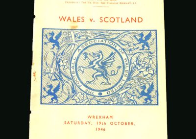 Wales v Scotland 19.10.1946