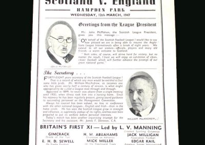 Scottish League v English League 12.03.1947