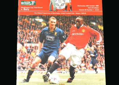 Man Utd v Bury 28.10.98 (League Cup Round 3)