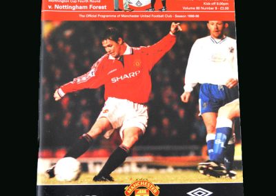 Man Utd v Notts Forest 11.11.98 (League Cup Round 4)