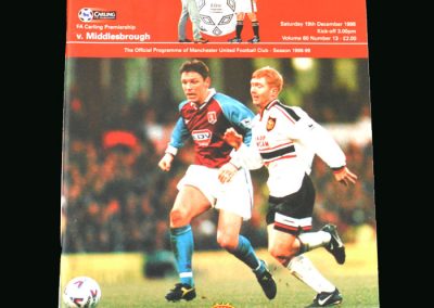 Man Utd v Middlesbrough 19.12.98