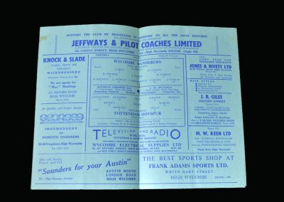 Spurs v High Wycombe 24.12.1960