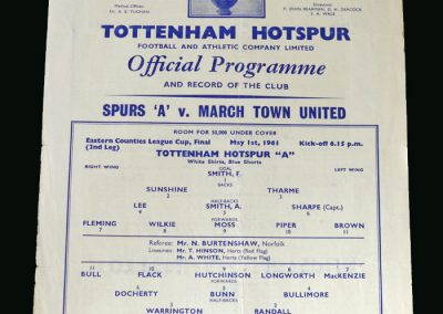 Spurs v March Town 01.05.1961