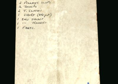 England v Italy 30.11.1949 (Did the players have to bring their own bedding?)