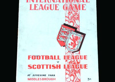 Football League v Scottish League 22.03.1950