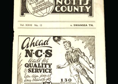 Notts County v Swansea 26.12.1947