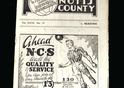 Notts County v Reading 17.01.1948