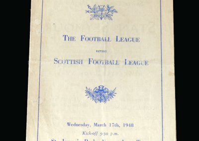 English League v Scottish League 17.03.1948