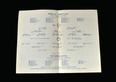 Great Britain v Yugoslavia 11.08.1948 (Olympics Semi Final)