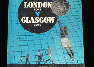 London Boys v Glasgow Boys 29.11.1947