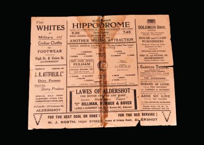 Aldershot v Crystal Palace 06.12.1941
