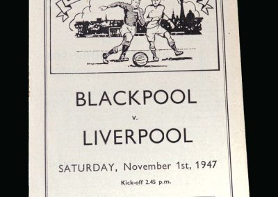 Blackpool v Liverpool 01.11.1947