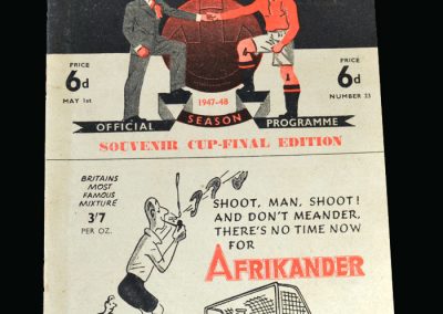 Man Utd v Blackburn 01.05.1948 (FA Cup Final Souvenir)