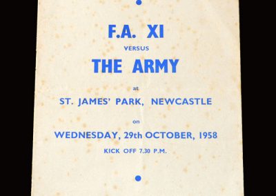 FA 11 v The Army 29.10.1958